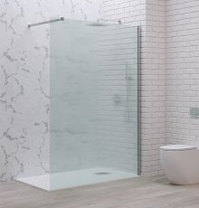 Tuš steklo Walkin 1 cromo flute 100x200