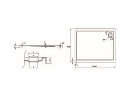 Karag - Tuš kad New Flat 13 - 70x150 cm