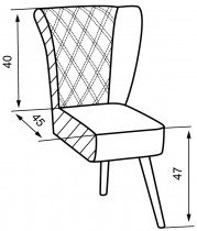Sedežne garniture Dolmar - Fotelj Clifford