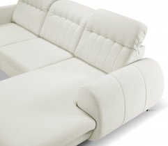 Sedežne garniture Laski - Kotna sedežna garnitura Bianco