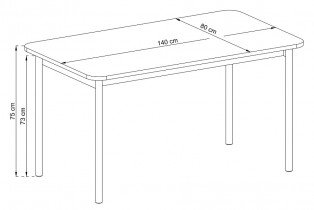 Piaski - Jedilna miza Basic - BL104