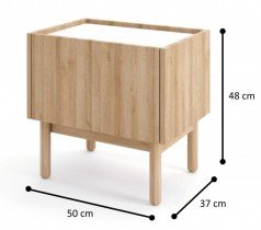Piaski - Nočna omarica Boho S50