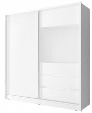 Garderobna omara z drsnimi vrati TV 200 - bela