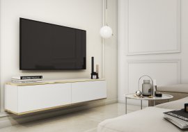 Piaski - RTV komoda Oro RTV-135 - bela