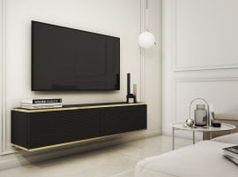 TV komoda Oro RTV-135 MDF - črna