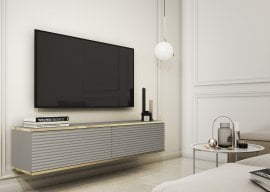 Piaski - RTV komoda Oro RTV-135 MDF - siva