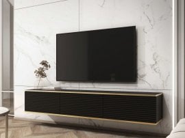 Piaski - RTV komoda Oro RTV-175 MDF - črna