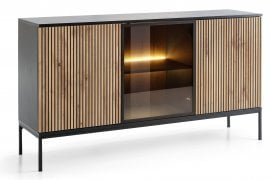 Široka omara s stekleno vitrino Sento K154