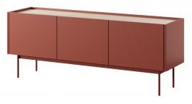 TV komoda Color RTV-144 - Rdeča/Linea hrast