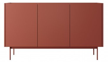 Piaski - Komoda Color K-144 - Rdeča/Linea hrast