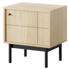 Nočna omara Japandi S54 - hrast linea