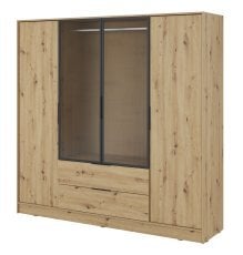 Garderobna omara Kelly 4D RM - hrast/artisan