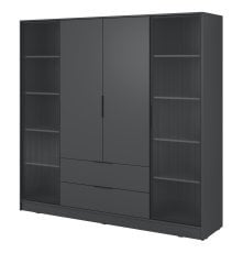 Garderobna omara Kelly 4D RD - grafit