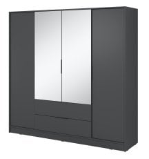 Garderobna omara Kelly 4D L - grafit