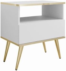 Nočna omarica Oro - bela