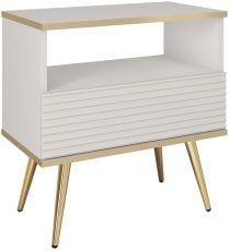 Nočna omarica Oro - bela