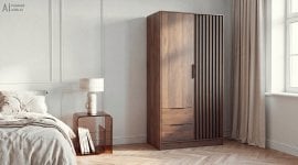 Garderobna omara Nelly 2D - orech 