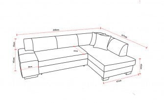 Eltap - Kotna sedežna garnitura Fabio