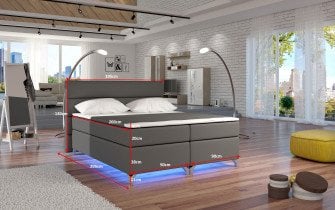 Eltap - Boxspring postelja Basilio - 160x200 cm