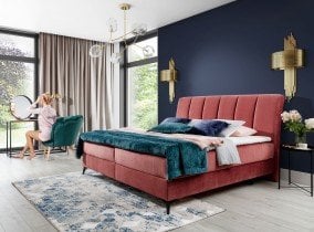 Boxspring postelja Aderito - 140x200 cm