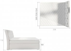 Eltap - Boxspring postelja Balvin 160x200 cm