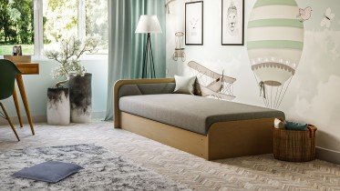 Eltap - Otroška postelja Parys 80x190 cm - rjava