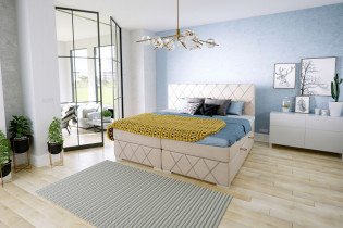 Laverto - Boxspring postelja Royal