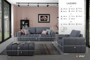 Eltap - Komplet Lazaro 3F+1F+ tabure 