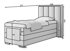 Eltap - Boxspring postelja Veros - 90x200 cm
