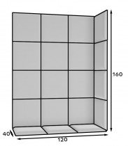 Eltap - Set tapeciranih panelov Quadratta 120x160