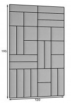 Eltap - Set tapeciranih panelov Quadratta 120x195