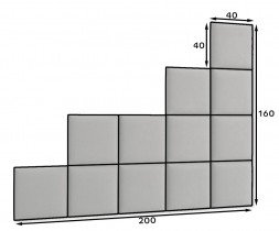 Eltap - Set tapeciranih panelov Quadratta 200x160