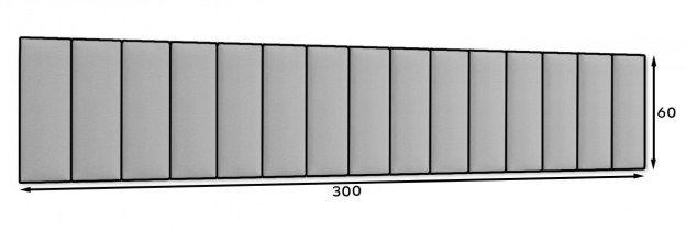 Eltap - Set tapeciranih panelov Quadratta 300x60