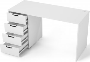 Eltap - loft - Pisalna miza Barold 120 cm - bela