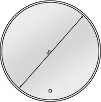 Eltap - loft - LED Ogledalo Elistul A - 60x60cm