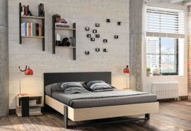 Gami Fabricant Francias - Mladinska postelja Duplex 140x200 cm + kovinske nosilce