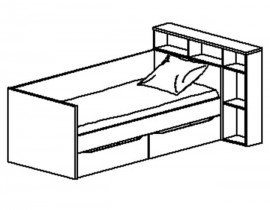 Gami Fabricant Francias - Otroška postelja  90x200 cm - 1G64900