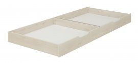 Galipette - Predal za otroško posteljo Sacha - 70x140 cm - Beljen bor/bela