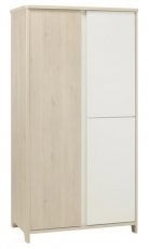 Garderobna omara Sacha - Beljen bor/bela