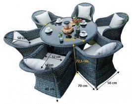 Bello Giardino - Vrtni set Moderno Grande - MS.030.105.XL.L