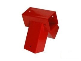 Kotni spojnik za gugalnico 90×90 mm (100°) - rdeč