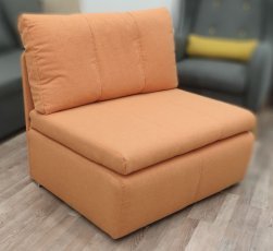 Pionier - Otroški fotelj z ležiščem Rito - oranžna