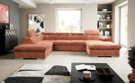 Kotna sedežna garnitura v U obliki Capri II 