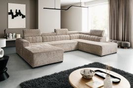 Sedežna garnitura v U obliki Lincoln z električnim relaks mehanizmom