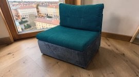 Otroški fotelj z ležiščem Rito - zelen