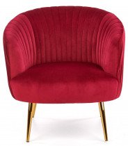 Halmar - Fotelj Crown I - temno rdeč