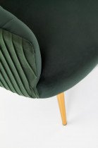 Halmar - Fotelj Crown I - temno zelen