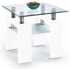 Klubska miza Diana H - bela