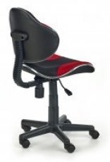 Halmar - Pisarniški stol Flash - črn/rdeč