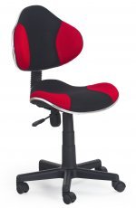 Halmar - Pisarniški stol Flash - črn/rdeč